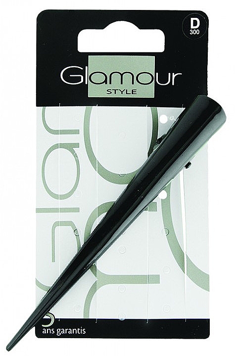 Затискач для волосся, чорний - Glamour Style