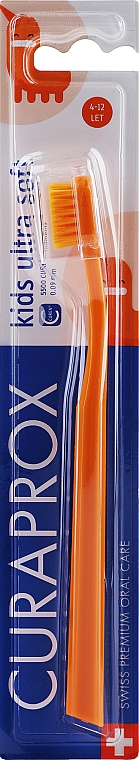 Зубна щітка дитяча "CS Kids Ultra Soft", помаранчева - Curaprox — фото N1