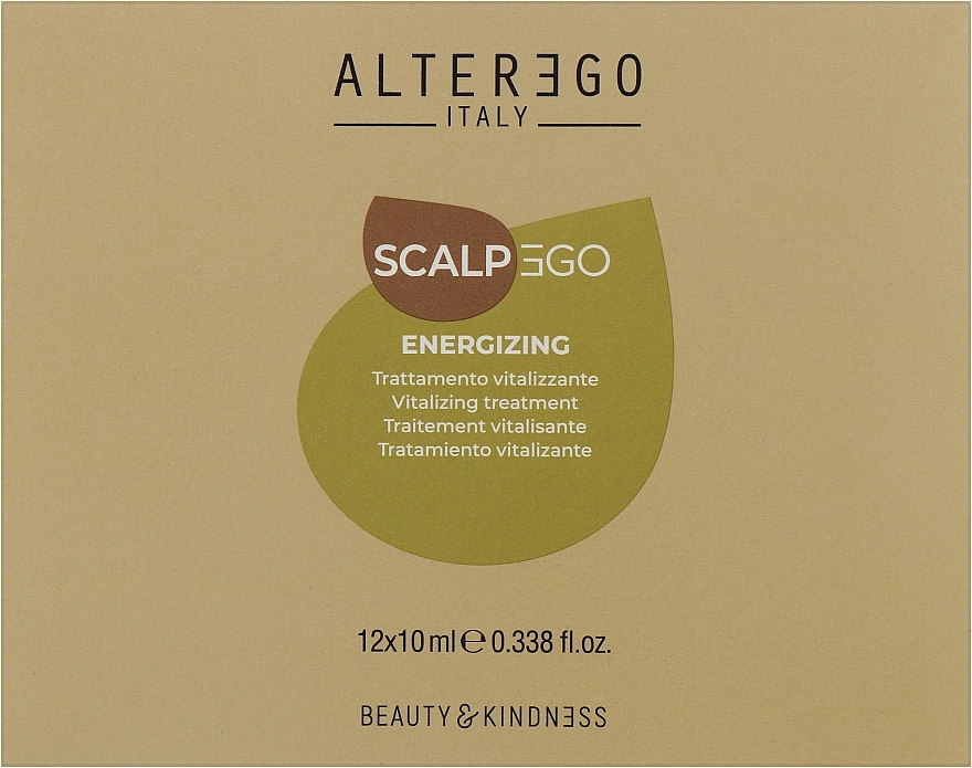 Восстанавливающие ампулы для волос - Alter Ego ScalpEgo Energizing Intensive Lotion — фото N1