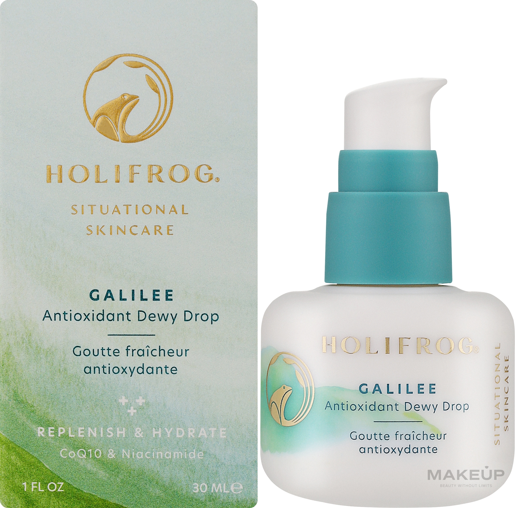 Антиоксидантна зволожувальна сироватка для обличчя - HoliFrog Galilee Antioxidant Dewy Drop — фото 30ml