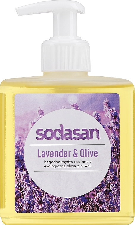 Жидкое мыло "Lavender-Olive" успокаивающее - Sodasan Liquid Lavender-Olive Soap — фото N3