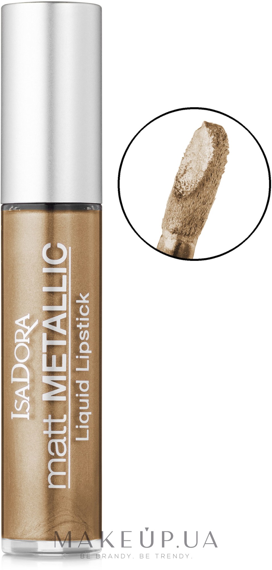 Жидкая помада - IsaDora Matt Metallic Lipstick — фото 80 - Gold Digger