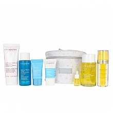 Духи, Парфюмерия, косметика Набор, 8 продуктов - Clarins Huile Tonic Set