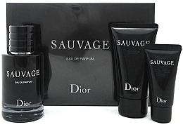 Парфумерія, косметика Dior Sauvage - Набір (edp/100ml + edp/10ml + ash/balm/50ml)