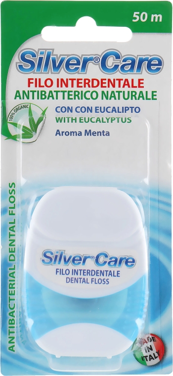 Зубная нить со фтором и нитратом серебра, 50 м - Silver Care