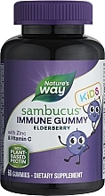 Парфумерія, косметика Жувальні цукерки з бузиною для дітей - Nature's Way Sambucus Standardized Elderberry Gummies