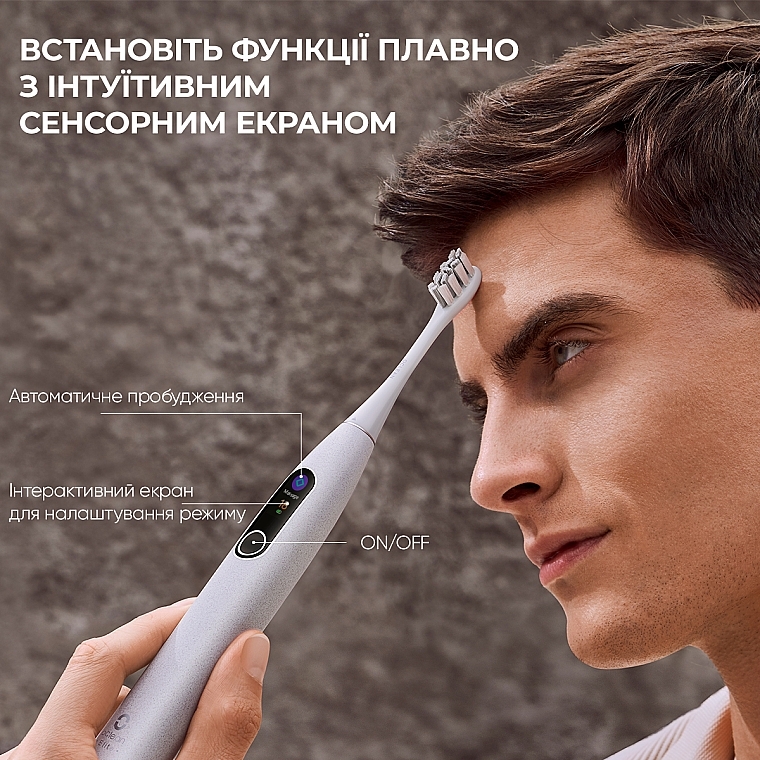 Розумна зубна щітка Oclean X Pro Elite Grey - Oclean X Pro Elite Grey (OLED) (Global) — фото N6