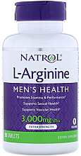 Парфумерія, косметика Л-аргінін, 3000 mg - Natrol L-Arginine