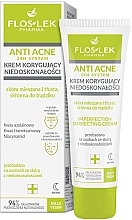 Крем для комбинированной и жирной кожи лица - Floslek Anti Acne 24h System Imperfection Correcting Cream — фото N1