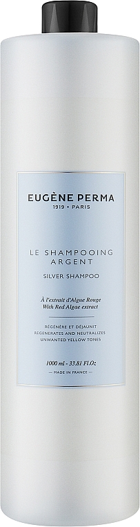 Антижовтий шампунь для сивого та знебарвленого волосся - Eugene Perma 1919 Silver Shampoo — фото N2