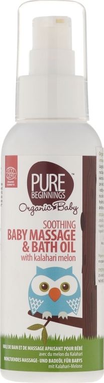 Масло для купания и массажа - Pure Beginnings Soothing Baby Massage and Bath Oil — фото N1
