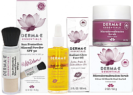 Духи, Парфюмерия, косметика Набор Инновационный уход - Derma E (scrub/56g + oil/60ml + power/60g)