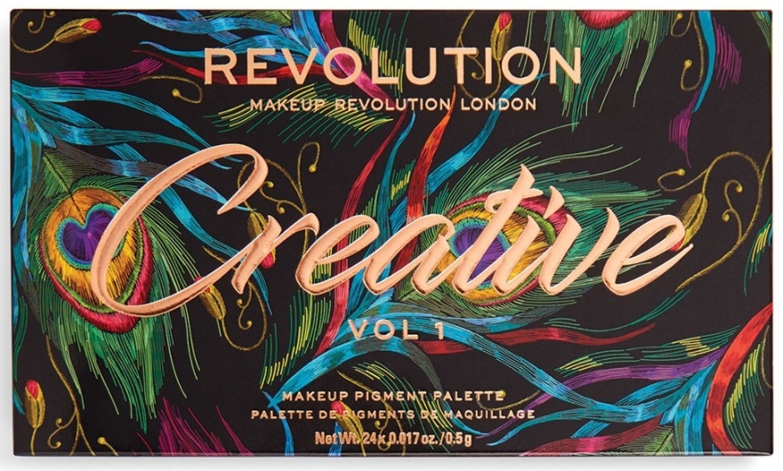 Палетка теней для век, 24 оттенка - Makeup Revolution Creative Vol 1 Eyeshadow Palette — фото N3