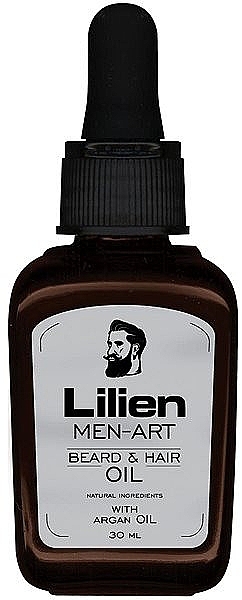 Олія для бороди та волосся - Lilien Men-Art White Beard & Hair Oil — фото N1