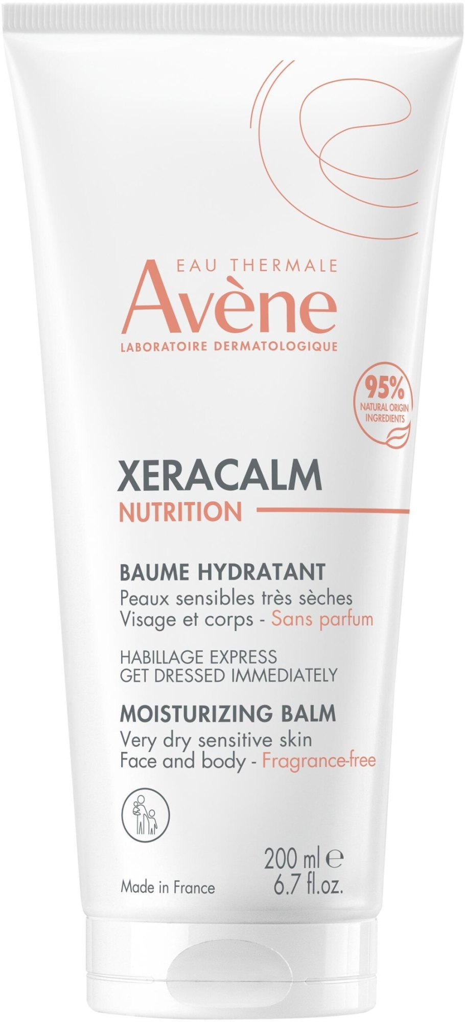 Увлажняющий бальзам для тела - Avene XeraCalm Nutrition Moisturizing Balm — фото 200ml