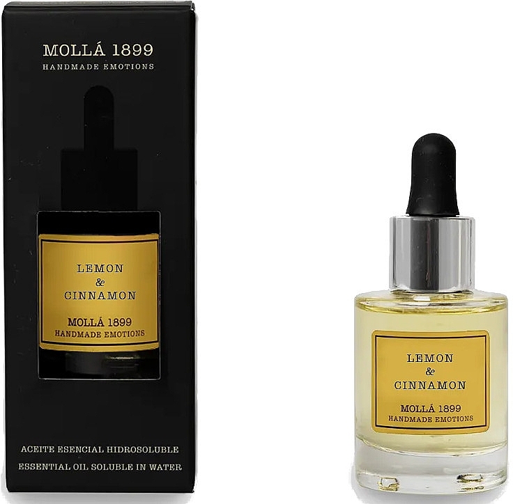 Эфирное масло - Cereria Molla Lemon & Cinnamon Essential Oil Soluble In Water — фото N2