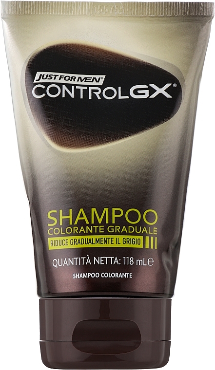 Тонирующий шампунь против седины - Just For Men Control Gx Grey Hair Reducing Shampoo — фото N1