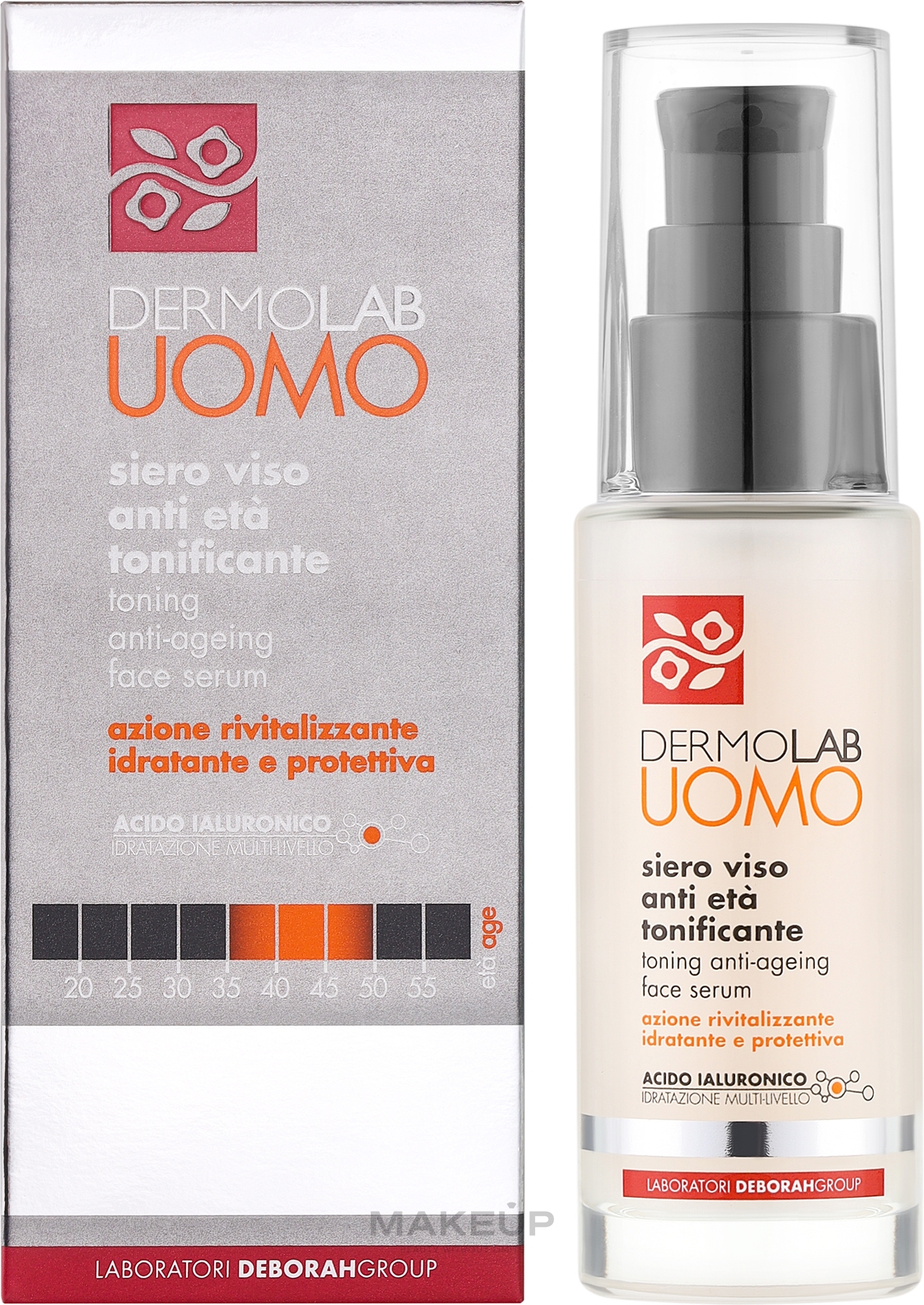 Антивікова сироватка для обличчя - Deborah Dermolab Uomo Anti-Ageing Face Serum — фото 30ml