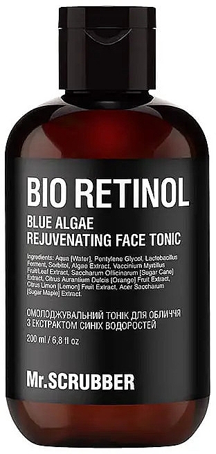 Омолаживающий тоник для лица с экстрактом синих водорослей - Mr.Scrubber Bio Retinol — фото N1