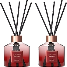 Парфумерія, косметика Набір аромадифузорів "Рожеве дерево" - Kundal Perfume Diffuser Holiday Edition Rose Wood