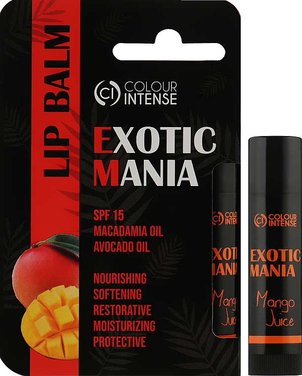 Бальзам для губ "Exotic Mania" з ароматом манго - Colour Intense Lip Balm — фото N3