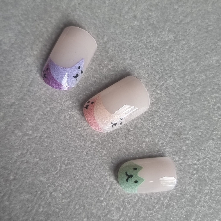 Накладные ногти для детей "Коты", 909 - Deni Carte Magic Miss Tips — фото N2