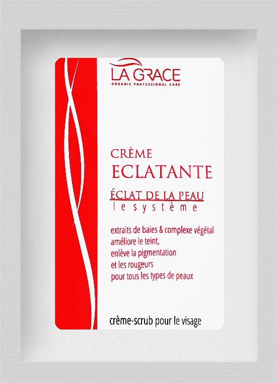 Крем для обличчя "Сяйво шкіри" - La Grace Eclat De La Peau Creme Eclatante (пробник) — фото N1