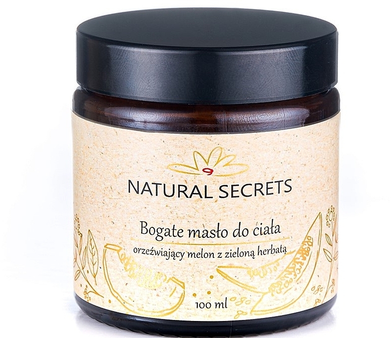 Питательное масло для тела "Дыня с зеленым чаем" - Natural Secrets Body Oil — фото N1