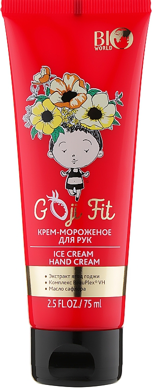 Крем-мороженое для рук - Bio World Goji Fit Ice Cream Hand Cream