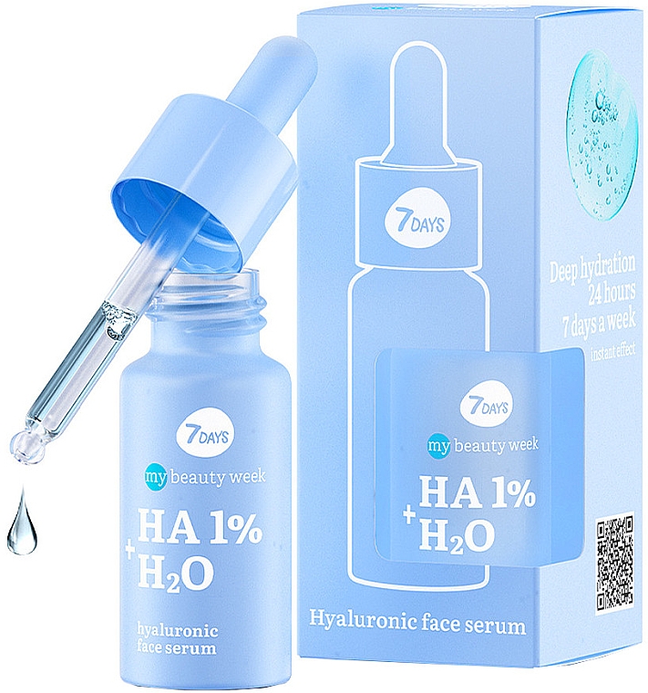 Зволожувальна сироватка для обличчя - 7 Days My Beauty Week HA 1%+H2O — фото N1