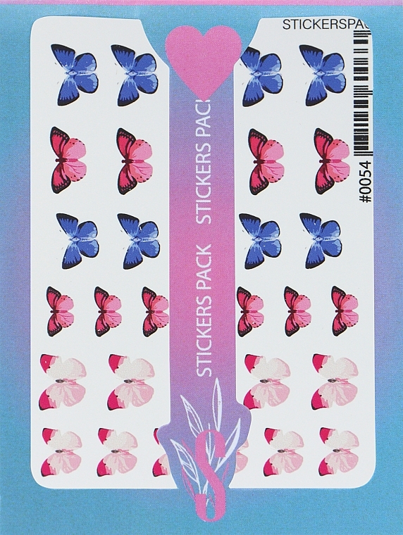 Дизайнерські наклейки для нігтів "Color 0054" - StickersSpace  — фото N1