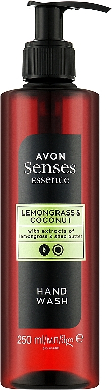 Жидкое мыло для рук "Лемонграсс и кокос" - Avon Senses Essence Lemongrass & Coconut Hand Wash — фото N1