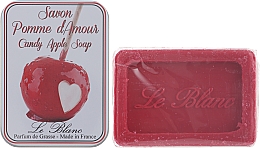 Парфумерія, косметика Натуральне мило в жерстяній упаковці "Яблуко кохання" - Le Blanc Candy Apple Soap