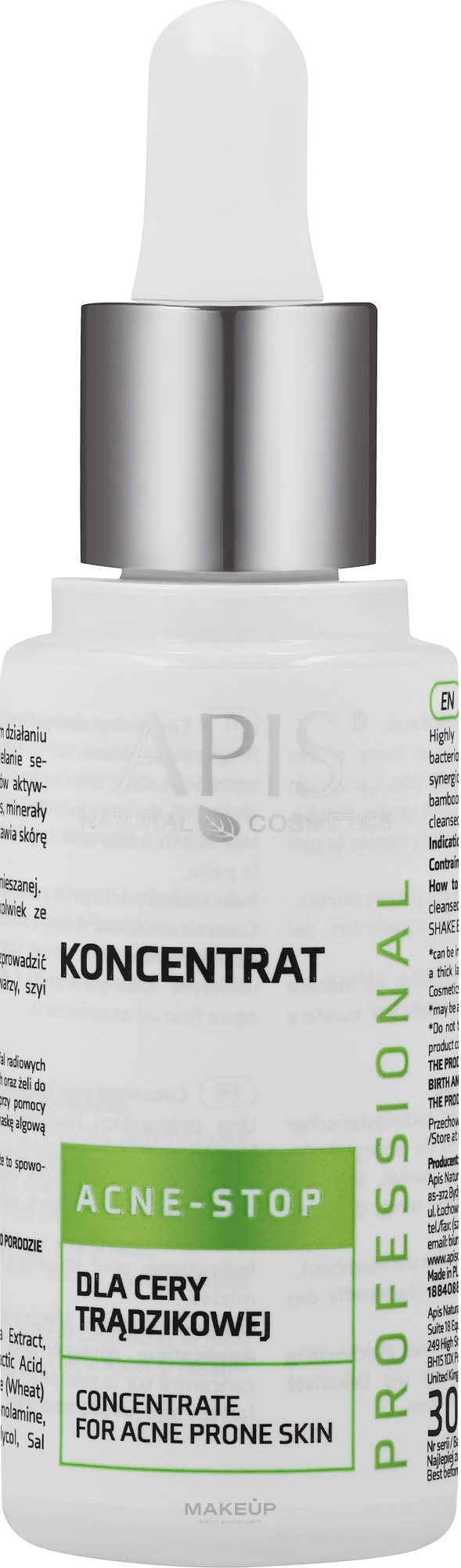 Концентрат для обличчя - APIS Professional Concentrate For Acne Skin — фото 30ml