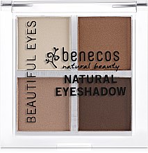 Палетка тіней для очей - Benecos Natural Quattro Eyeshadow Beautiful Eyes — фото N2