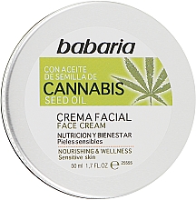 Крем для лица с маслом конопли - Babaria Cannabis Seed Oil Face Cream — фото N2