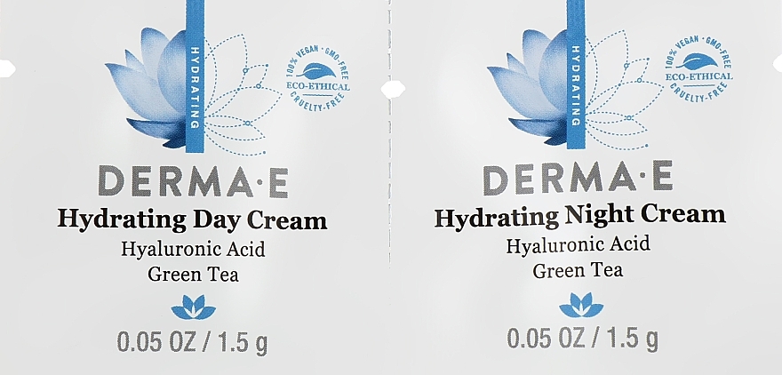 ПОДАРУНОК! Набір пробників - Derma E Hydrating (cr/1.5ml + cr/1.5ml) — фото N1