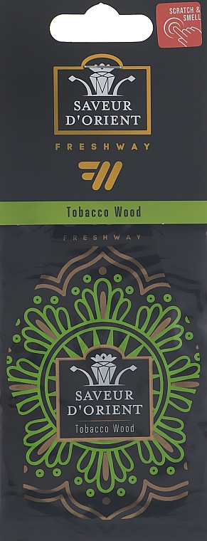 Ароматизатор підвісний "Tobacco Wood" - Fresh Way Saveur D'Orient — фото N1