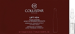 Духи, Парфюмерия, косметика Ампулы с мгновенным эффектом лифтинга для лица, шеи и декольте - Collistar Lift HD+ Immediate Tensor Effect Lifting Vials
