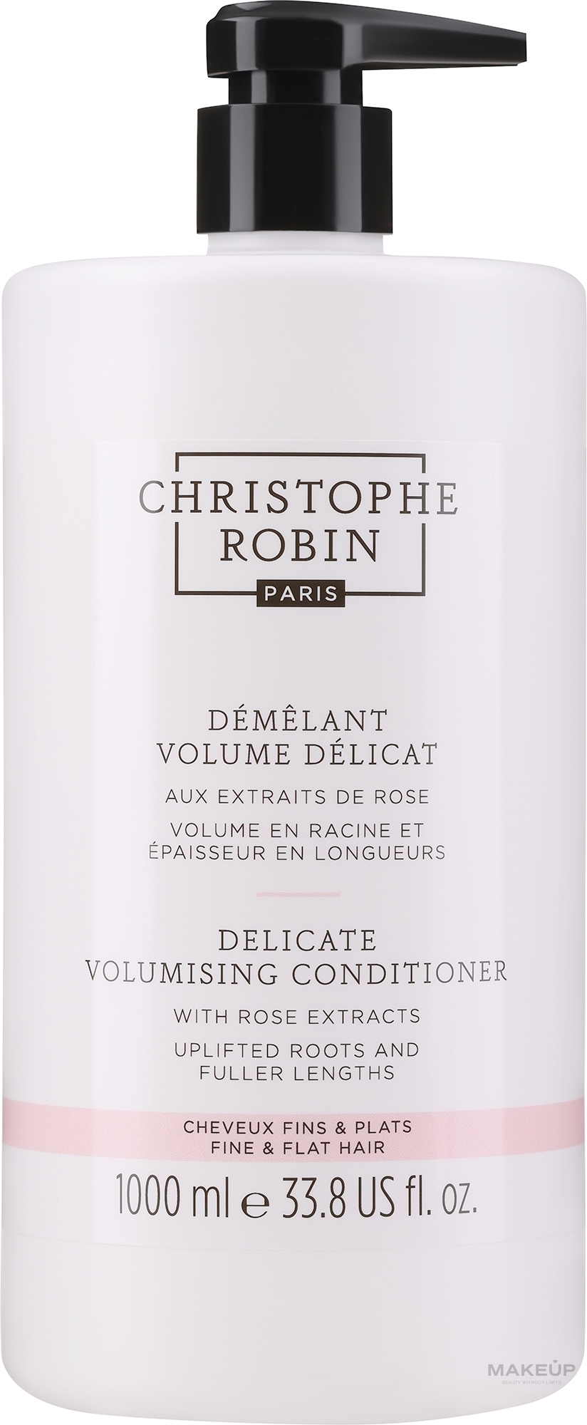 Кондиціонер для волосся з екстрактом троянди - Christophe Robin Volumizing Conditioner With Rose Extracts — фото 1000ml