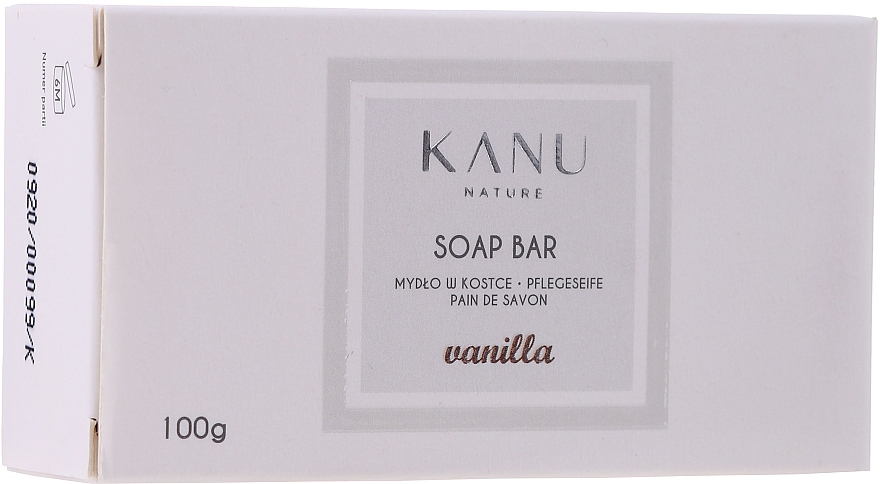 Шматкове мило "Ваніль" для рук і тіла - Kanu Nature Soap Bar Vanilla