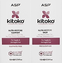 Набір - ASP Kitoko Nutri-Restore Cleanser & Balm Sachet Duo (h/sham/10ml + h/balm10ml) — фото N1