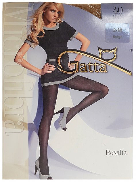 Колготки "Rosalia" 40 Den, beige - Gatta — фото N1