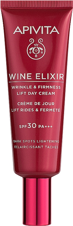 Денний ліфтинг-крем - Apivita Wine Elixir Wrinkle & Firmness Lift Day Cream SPF30