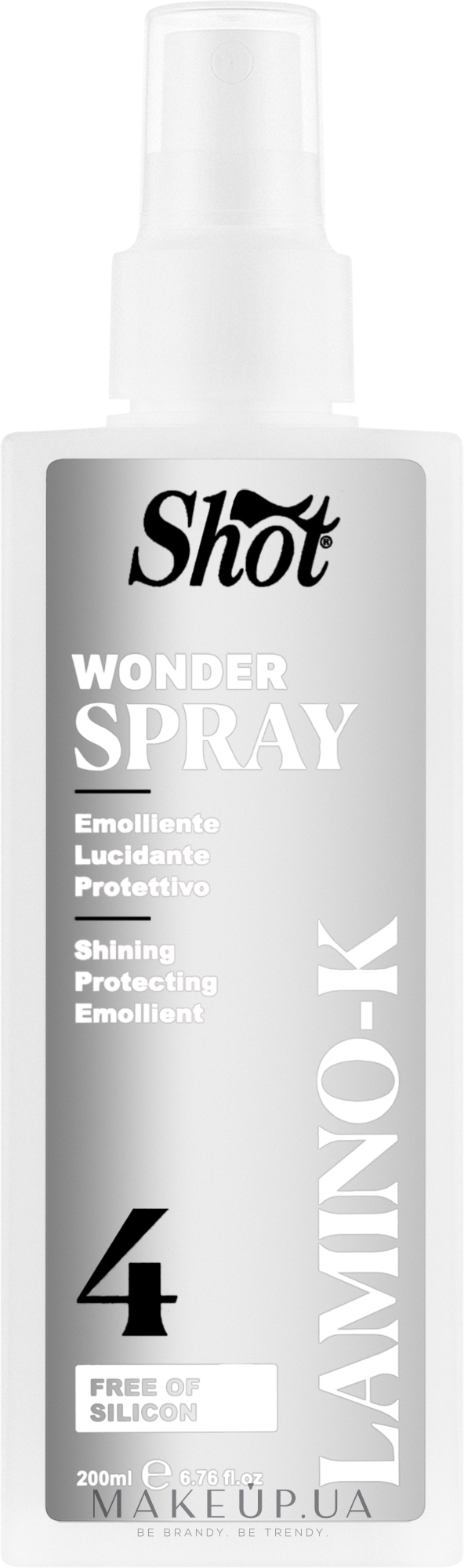 Фінішний спрей для волосся - Shot Lamino-K Wonder Spray — фото 200ml