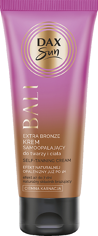 Автозасмага для обличчя та тіла "Балі" - Dax Sun Bali Extra Bronze Self-Tanning Cream — фото N1