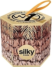 Набор резинок для волос, 6 шт - W7 Cosmetics Silky Knots Diamante Gold — фото N1