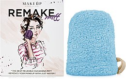 Рукавичка для зняття макіяжу, бірюзова "ReMake" - MAKEUP — фото N1