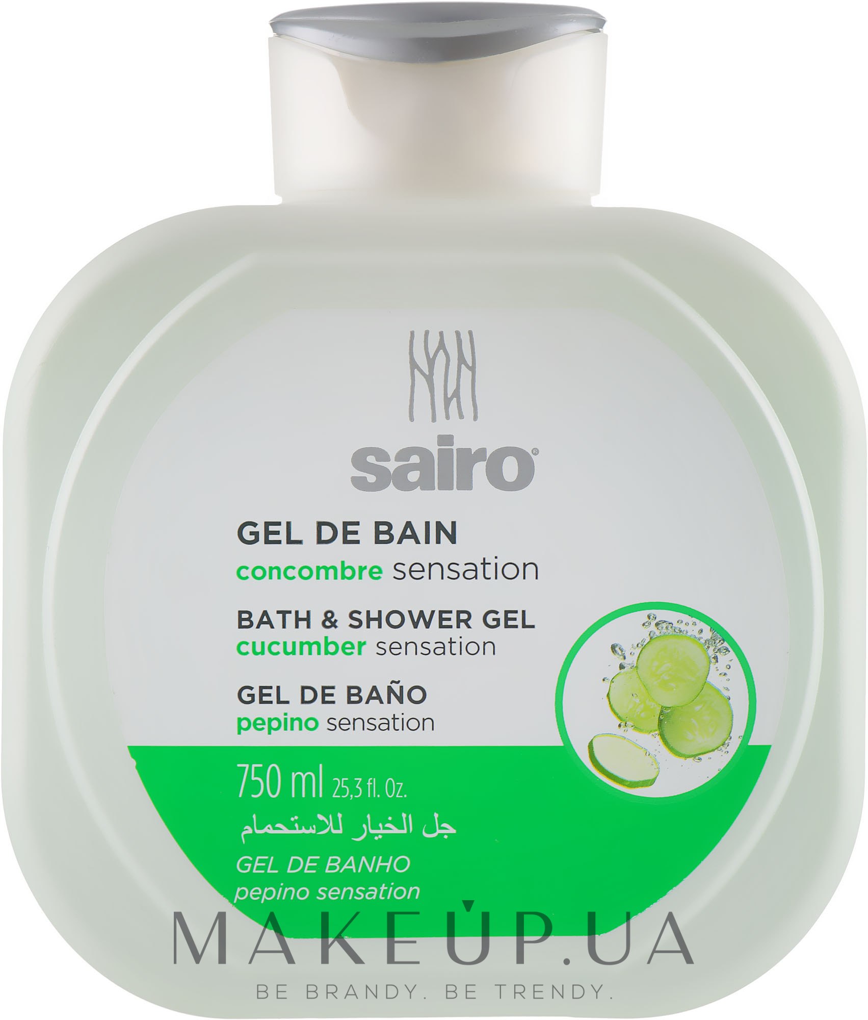 Гель для душу і ванни "Огірок" - Sairo Bath And Shower Gel Cucumber Sensation — фото 750ml