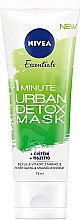 Парфумерія, косметика Маска для обличчя - NIVEA Daily Essentials 1 Minute Urban Detox Mask